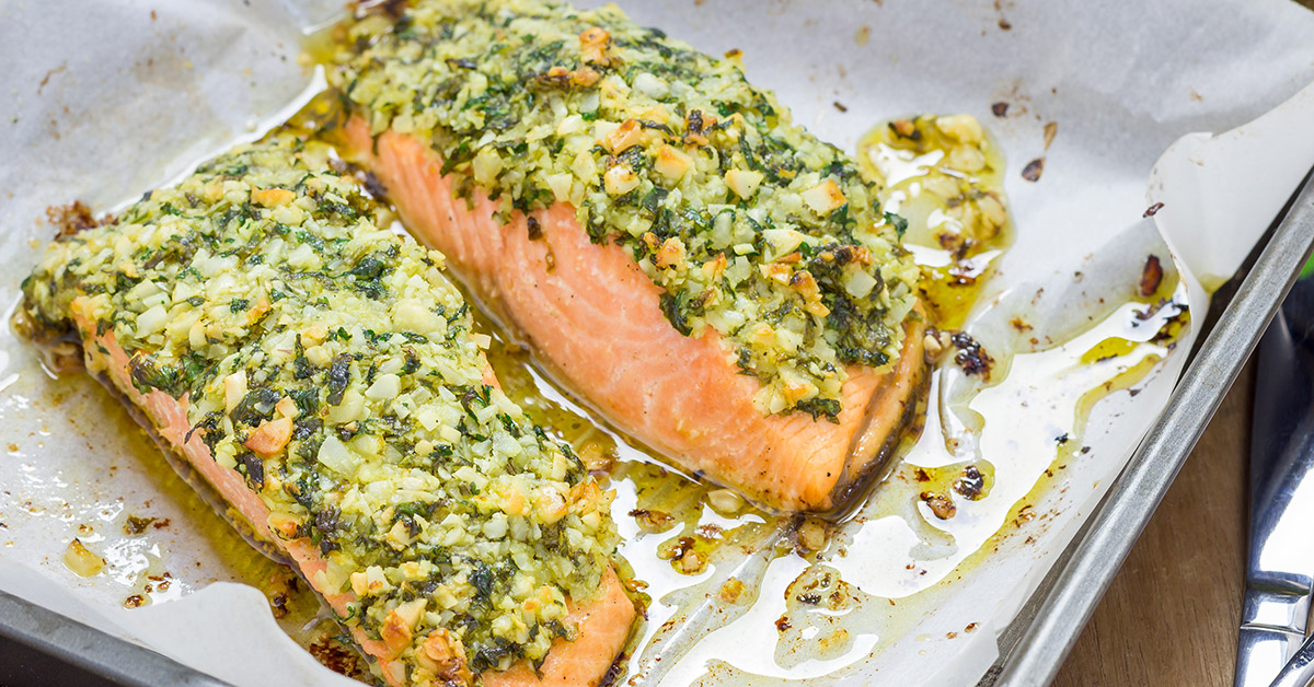 zalm uit de oven